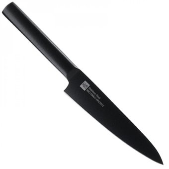  Набор ножей Xiaomi сталь X50 Cr Mo V 15 Huo Hou Heat Cool Black Non-stick Knife Set (4 ножа + подставка) 
